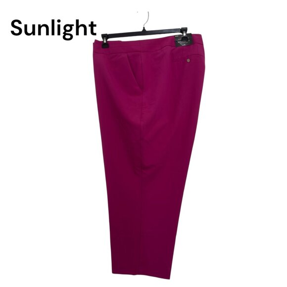 Worthington Woman Modern Fit Straight Leg Ankle Pants Size 30W Adventure Pink - Picture 1 of 14